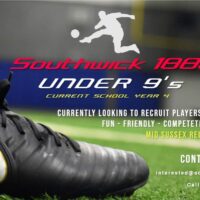 U9 players wanted for Southwick1882 in West Sussex