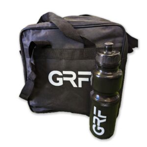 Water Bottle Carry Bag & 8 GRF Bottles - Black