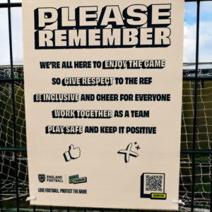 FA RESPECT THE STANDARD A2 SIGN