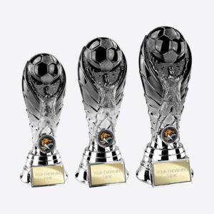 Winning Goal Football Heavyweight Trophy Silver